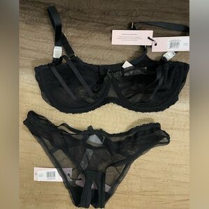 Agent provocateur Aiden Bra (34D) and Quvert panty (2) set. BNWT.
